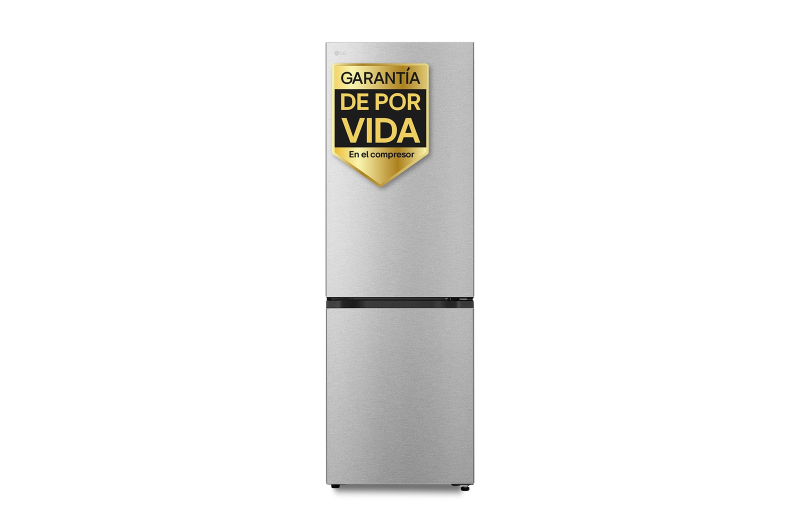 Vista frontal de Frigorífico Combi | LG GBBS514AMB DoorCooling+, 1.86m, capacidad de 333l, Serie 500, Clasificación A, acero texturizado antihuellas GBBS514AMB