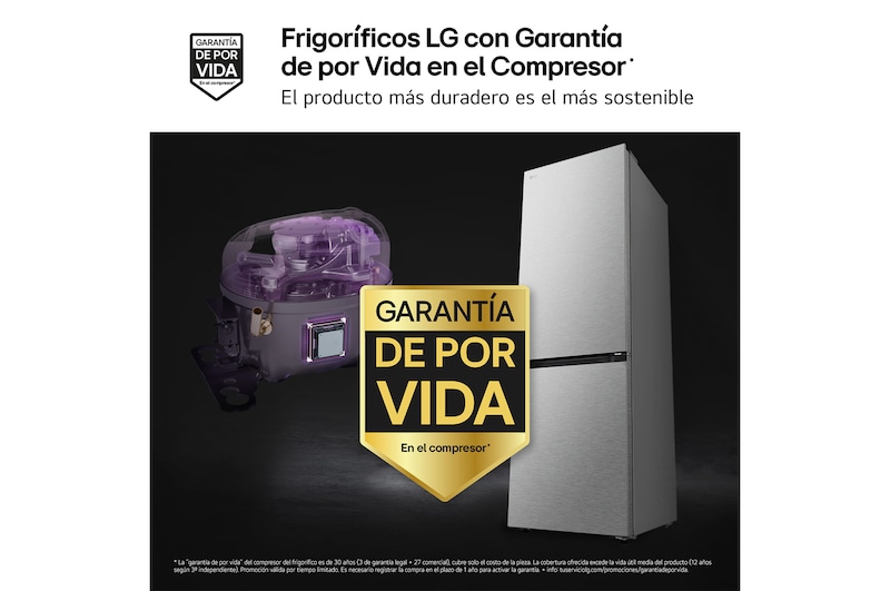 frigorificos LG con Garantia de por Vida en el Compresor