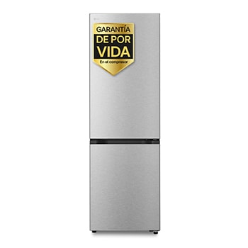 Vista frontal de Frigorífico Combi | LG GBBS716BMB DoorCooling+, 1,86m, capacidad de 375l, Serie 700, Clasificación B, acero texturizado antihuellas GBBS716BMB
