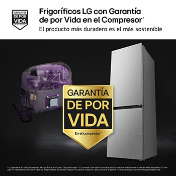 frigorificos LG con Garantia de por Vida en el Compresor