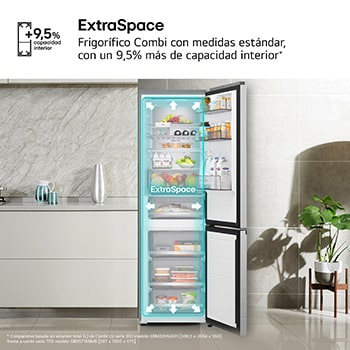 Frigorífico XXL con Extraspace