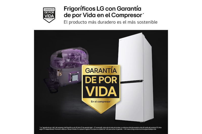 frigorificos LG con Garantia de por Vida en el Compresor