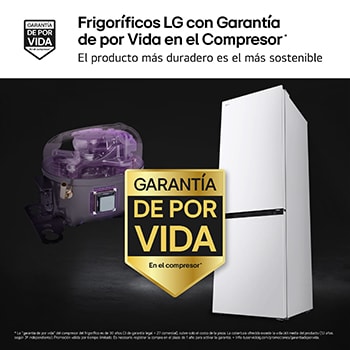 frigorificos LG con Garantia de por Vida en el Compresor