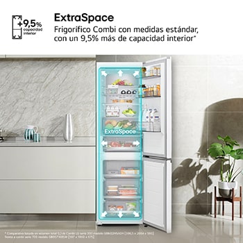 Frigorífico XXL con Extraspace