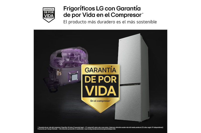 frigorificos LG con Garantia de por Vida en el Compresor