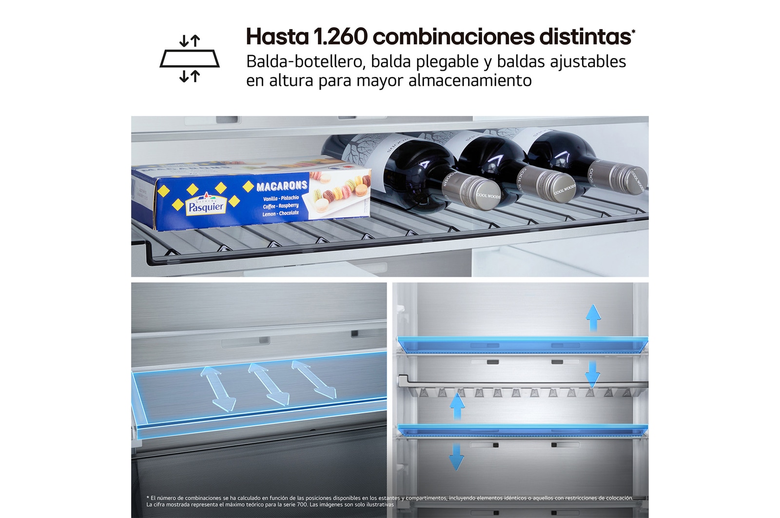 Hasta 1.269 combinaciones distintas