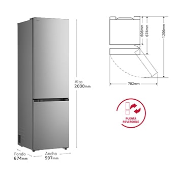 Puerta reversible