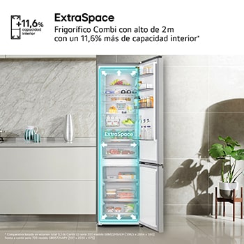 Frigorífico XXL con Extraspace