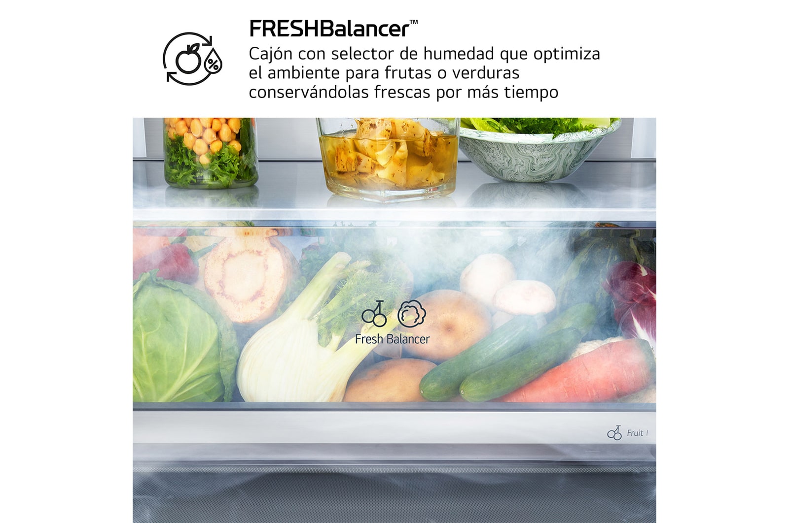 Frigorífico Combi | LG GBBS727BMB DoorCooling+,  2,03m, capacidad de 375l, Serie 700, Clasificación B, acero texturizado antihuellas
