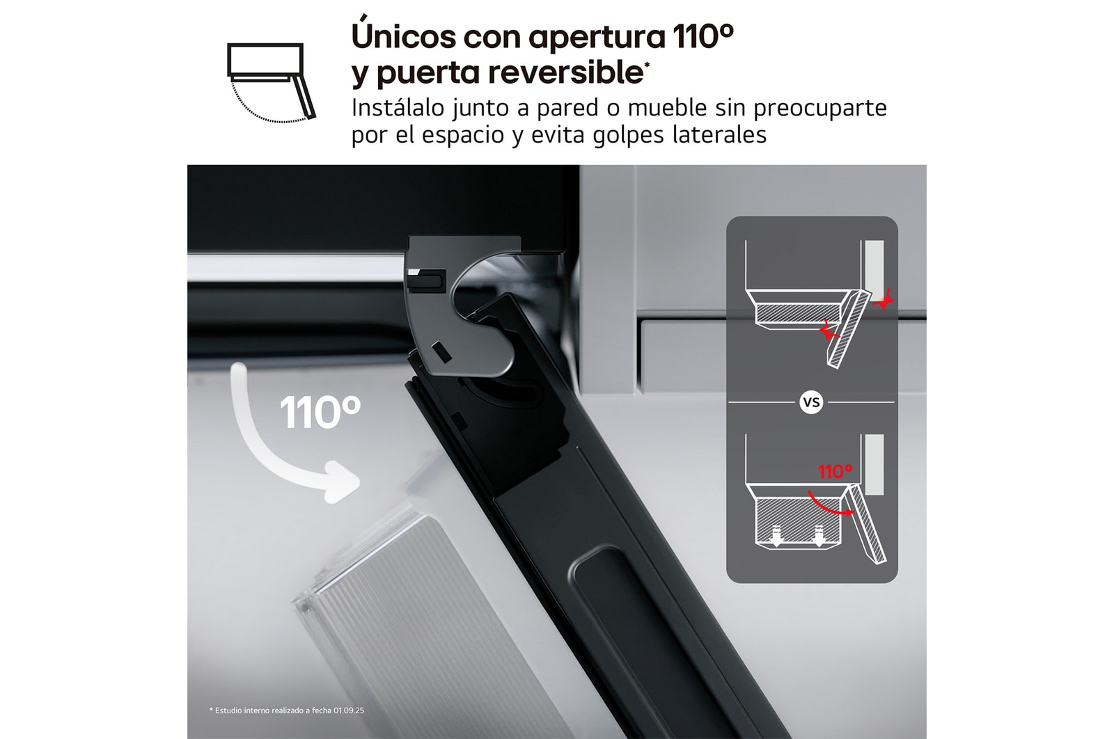 Frigorífico Combi | LG GBBS727BMB DoorCooling+,  2,03m, capacidad de 375l, Serie 700, Clasificación B, acero texturizado antihuellas