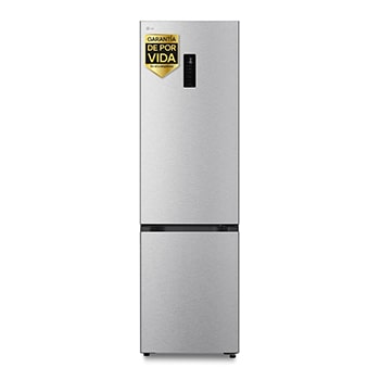 Vista frontal de Frigorífico Combi | LG GBBS727BMB DoorCooling+,  2,03m, capacidad de 375l, Serie 700, Clasificación B, acero texturizado antihuellas GBBS727BMB