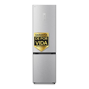 Vista frontal de Frigorífico Combi | LG GBBS727CMB DoorCooling+, 2,03m, capacidad de 375l, Serie 700, Clasificación C Acero texturizado antihuellas GBBS727CMB
