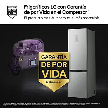Frigoríficos LG con Garantía de por Vida en el Compresor*