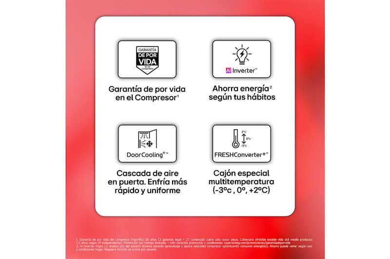 Frigorífico Combi | LG GBBS727CMB DoorCooling+, 2,03m, capacidad de 375l, Serie 700, Clasificación C Acero texturizado antihuellas