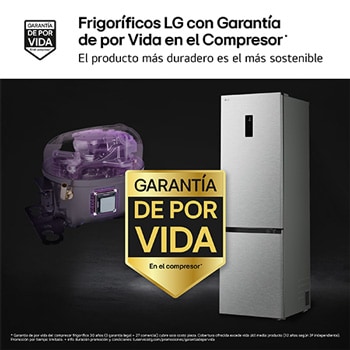 Frigoríficos LG con Garantía de por Vida en el Compresor*