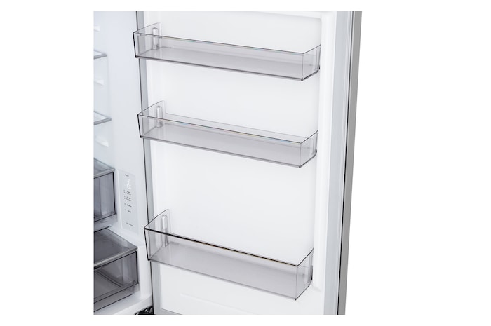 LG Outlet Frigorífico Combi | LG DoorCooling+,  1.86m de 333l, Serie 200, Clasificación D, Inox antihuellas, GBBSJ10DPY.OUTLET
