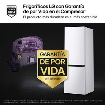 Garantía de por vida en el compresor