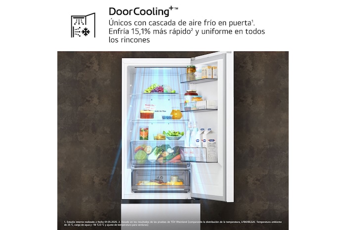 Enfría más rápido y uniforme