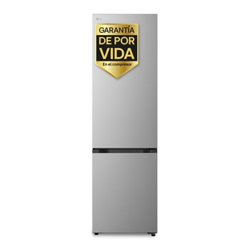 Vista frontal de Frigorífico Combi | LG GBBSJ20EPY DoorCooling+,  2,03m, capacidad de 375l, Serie 200 Clasificación E, Inox antihuellas GBBSJ20EPY