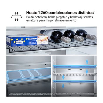 Almacena almientos del día a día o hasta 6 botellas de vino