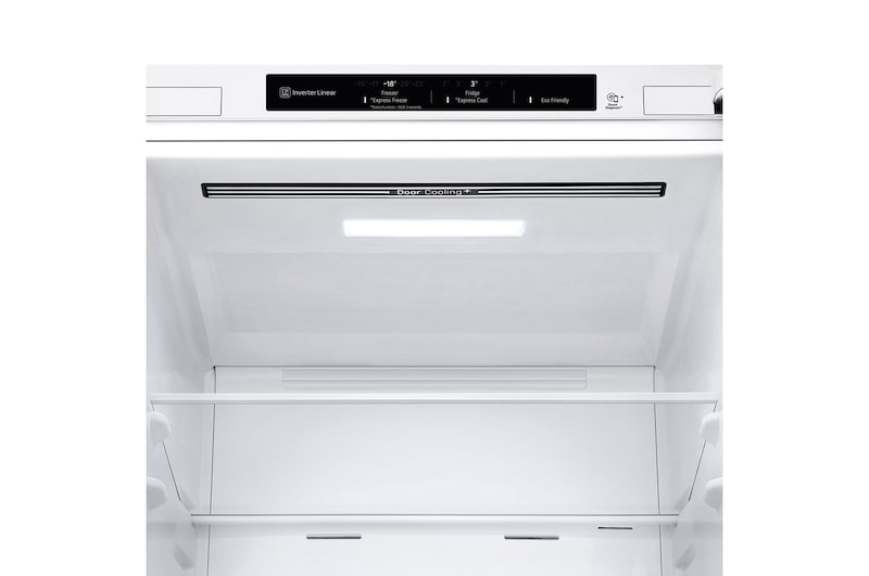 LG Frigorífico Combi | LG GBV21NCDSW, Door Cooling+, 1,86m, capacidad de 374 L, Serie 200, Clasificación D, Blanco, GBV21NCDSW