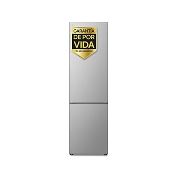 Front view of 387L Bottom Freezer Refrigerator Prime Silver
