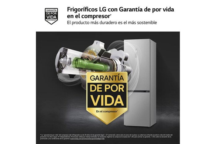 Frigorífico Combi Door Cooling+, 1,86m, Clasificación D, capacidad de 374l, inox antihuellas. Serie 700