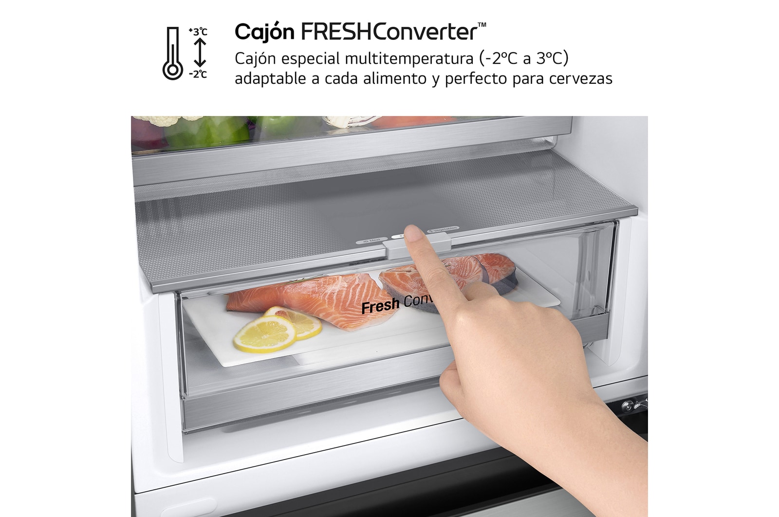LG Frigorífico Combi | LG GBV7270EPY, Door Cooling+, 2,03m ,capacidad de  419 L, Serie 700, Clasificación C, Acero negro grafito antihuellas, GBV7270EPY