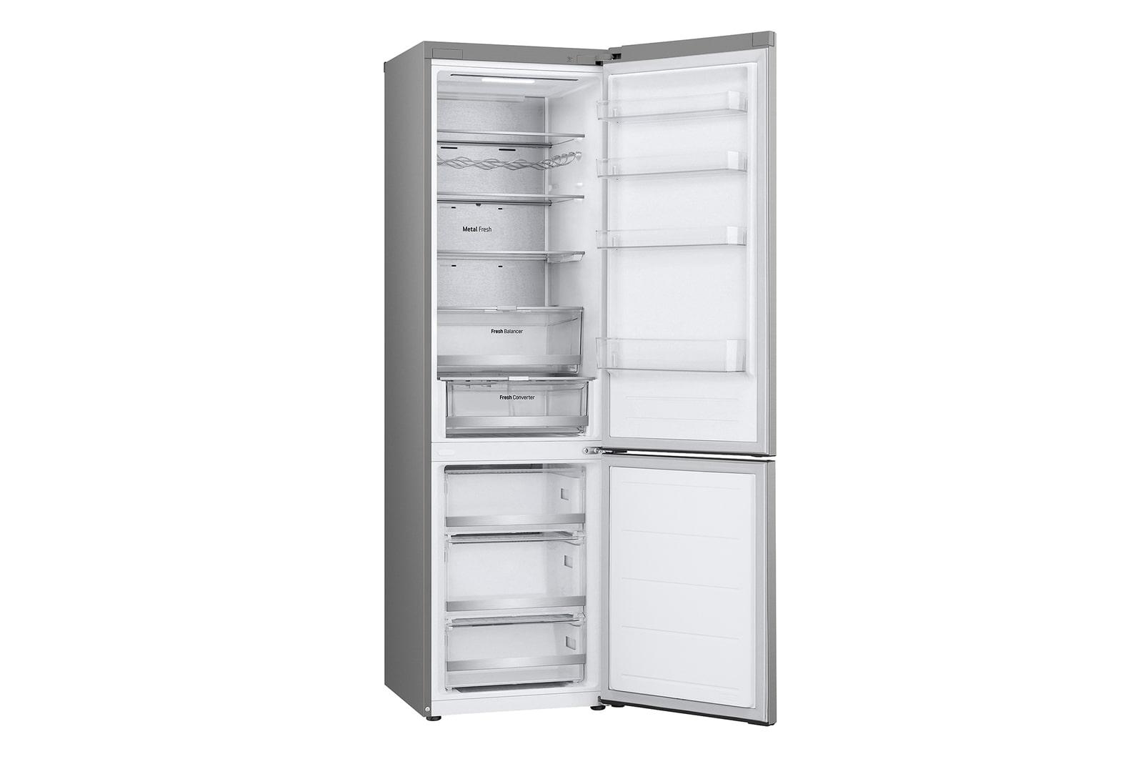 LG Frigorífico Combi | LG GBV7270EPY, Door Cooling+, 2,03m ,capacidad de  419 L, Serie 700, Clasificación Energética E, Inox Antihuellas, GBV7270EPY