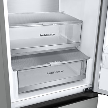 LG Frigorífico Combi | LG GBV7270EPY, Door Cooling+, 2,03m ,capacidad de  419 L, Serie 700, Clasificación C, Acero negro grafito antihuellas, GBV7270EPY