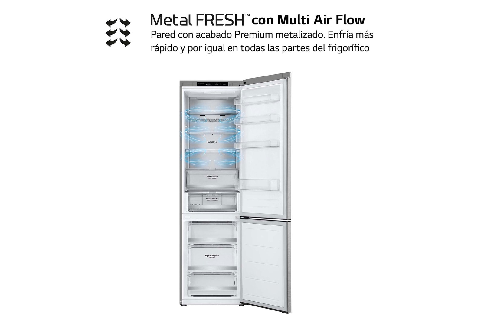 Metal Fresh con multi air flow