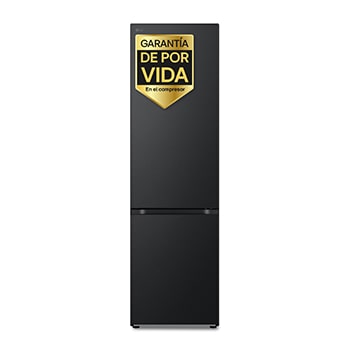 Front view of 387L Bottom Freezer Refrigerator Prime Silver