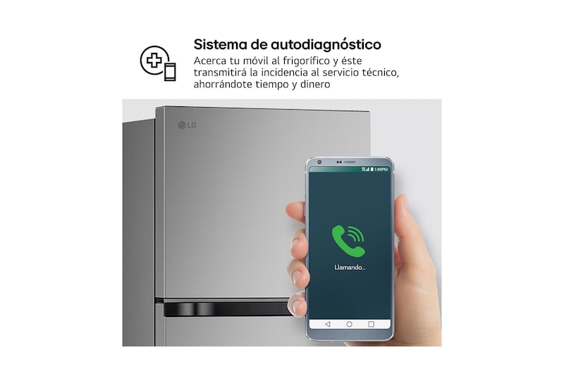 LG Frigorífico Dos Puertas | LG GTBV22PYNJ, Total No Frost, 1,45m, Clasificación E, Inox antihuellas, GTBV22PYNJ