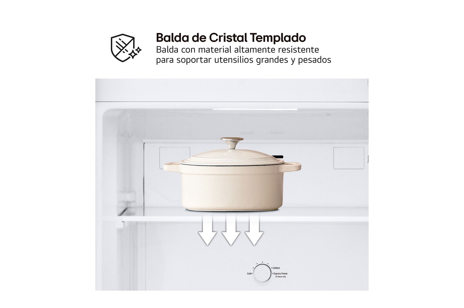 LG Frigorífico Dos Puertas | LG GTBV22PYNJ, Total No Frost, 1,45m, Clasificación E, Inox antihuellas, GTBV22PYNJ