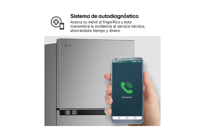 LG Frigorífico Dos Puertas | LG GTBV22PYNJ, Total No Frost, 1,45m, Clasificación E, Inox antihuellas, GTBV22PYNJ