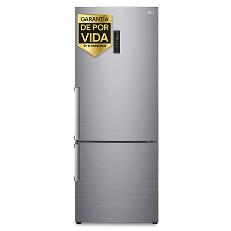 LG Outlet Frigorífico Combi 1,85m, Clasificación E, capacidad de 500l, Inox antihuellas, serie 70cm, GBB567PZCMB.OUTLET