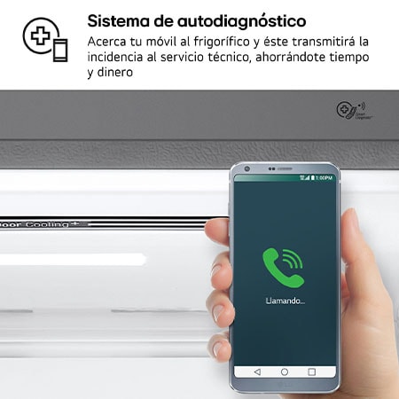 LG Outlet Frigorífico Combi 1,85m, Clasificación E, capacidad de 500l, Inox antihuellas, serie 70cm, GBB567PZCMB.OUTLET