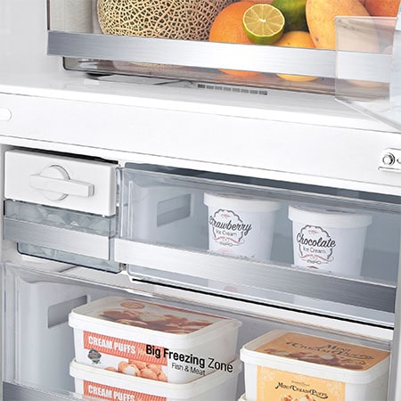 LG Outlet Frigorífico Combi 1,85m, Clasificación E, capacidad de 500l, Inox antihuellas, serie 70cm, GBB567PZCMB.OUTLET