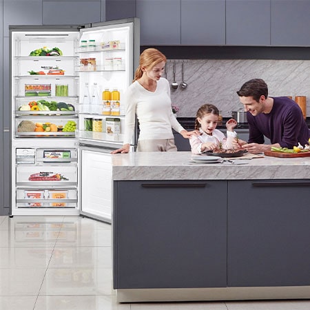 LG Outlet Frigorífico Combi 1,85m, Clasificación E, capacidad de 500l, Inox antihuellas, serie 70cm, GBB567PZCMB.OUTLET