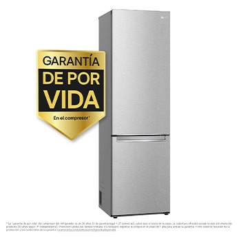 LG Frigorífico Combi Door Cooling+, 2m, Clasificación Un 20% más eficiente que A, capacidad de 419l, acero texturizado antihuellas. Serie 900, GBB92MBB3P