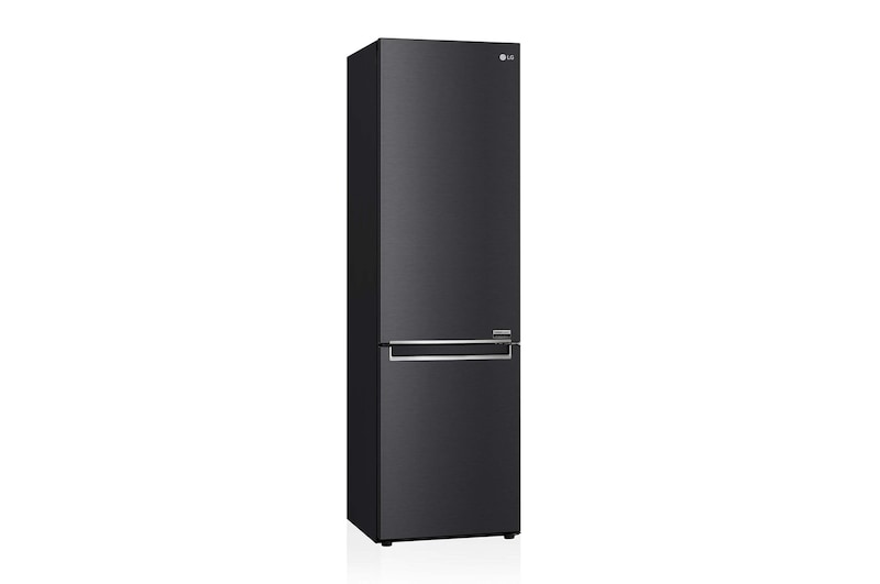 LG Frigorífico Combi 2m, Clasificación un 12% más eficiente que A, 419l, Acero Negro-grisáceo Mate, serie Centum, GBB92MCB2P