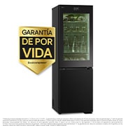 LG Frigorífico Combi Instaview  Door Cooling+, 1,86 m, Clasificación C, capacidad de 352 l,  Acero negro grafito, GBG7190CEV