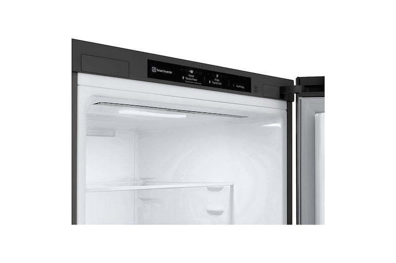 LG Frigorífico Combi 1,86m, Clasificación D, capacidad de 374l, Inox grafito , serie P-600 , GBP61DSPGN