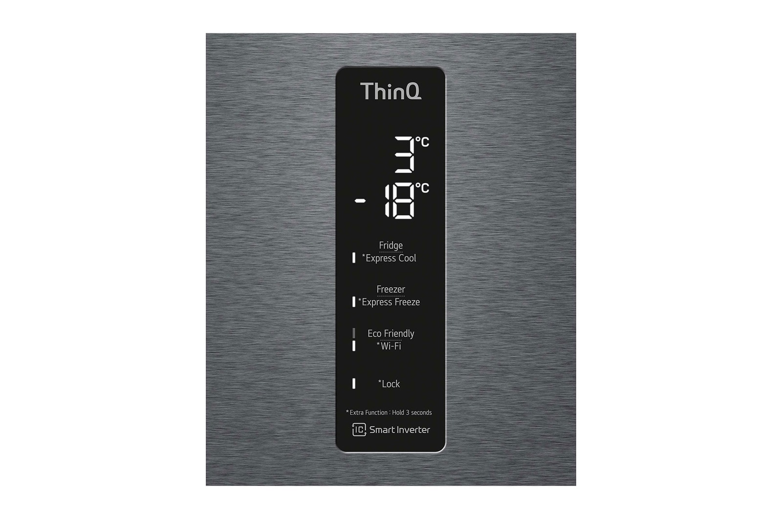 LG Frigorífico Combi 1,86m, Clasificación D, capacidad de 374l, Inox grafito , serie P-600, GBP61DSXGC