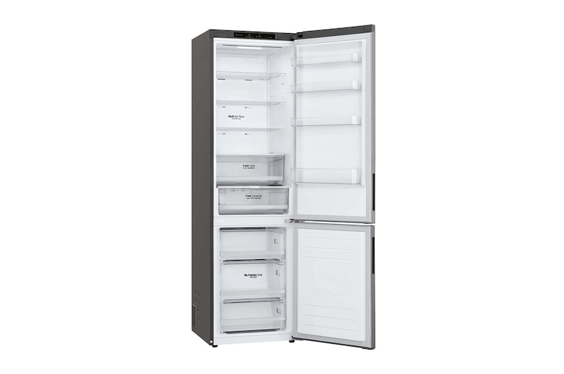LG Frigorífico Combi Door Cooling+, 2 metros , Clasificación A, capacidad de 419L, Inox antihuellas , serie P-600, GBP62PZNAC