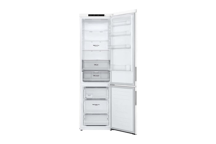 LG Frigorífico Combi 2m, Door Cooling Clasificación A, capacidad 419l, Blanco, Serie P-600, GBP62SWNAC