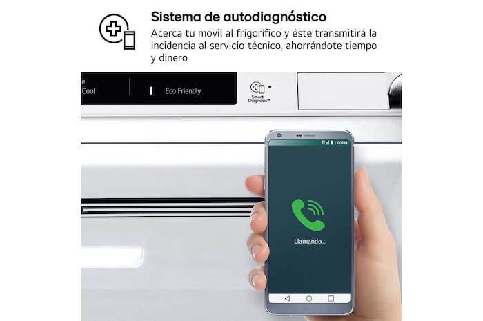 LG Frigorífico Combi Door Cooling+, 1,86m, Clasificación C, capacidad de 374l, blanco. Serie 300, GBV3100CSW vista frontal ladeada, GBV3100CSW