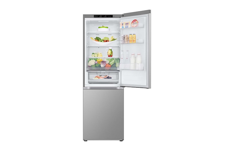 LG Frigorífico Combi Door Cooling+,  1,86m, Clasificación D, capacidad de 374l, inox antihuellas. Serie 300, GBV3100DPY