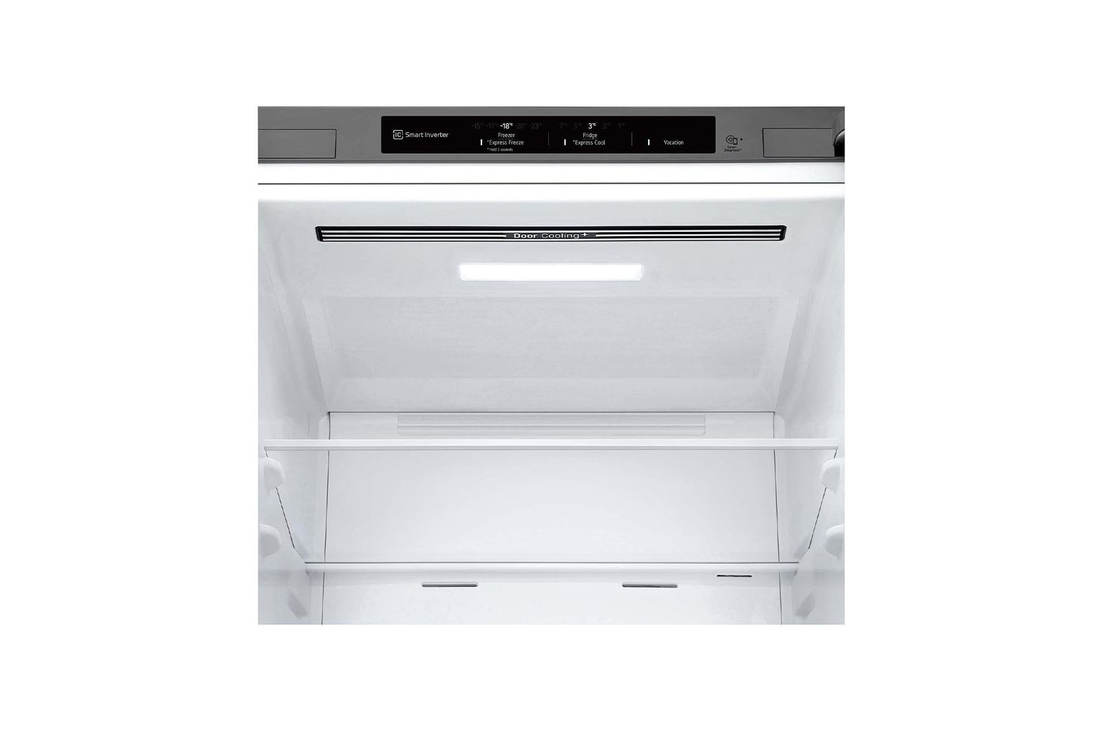 LG Frigorífico Combi Door Cooling+,  1,86m, Clasificación D, capacidad de 374l, inox antihuellas. Serie 300, GBV3100DPY