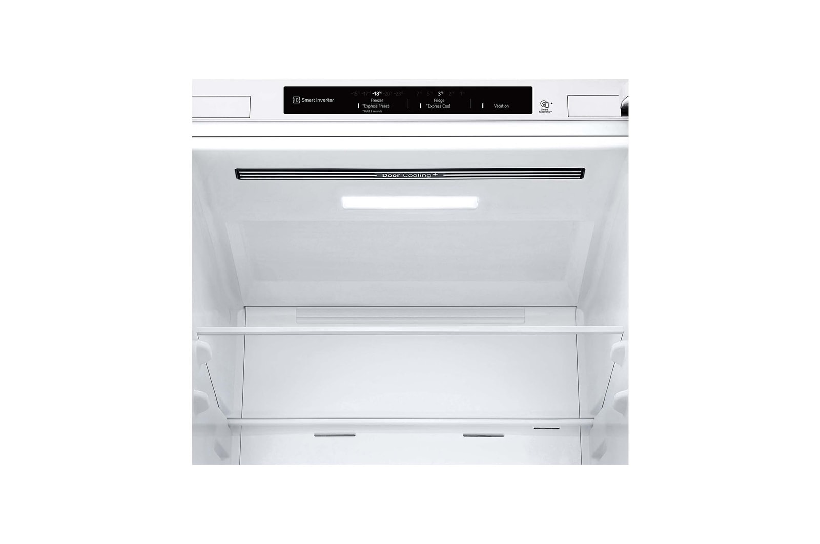 LG Frigorífico Combi Door Cooling+, 1,86m, Clasificación E, capacidad de 374l, Blanco. Serie 300, GBV3100ESW
